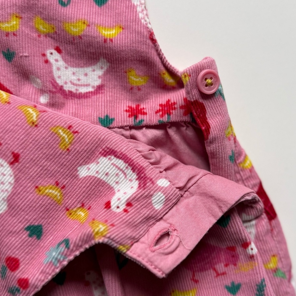 Baby Boden Girls Farm Animal Cord Pinnie Dress - Size 12-18M - Picture 12 of 16